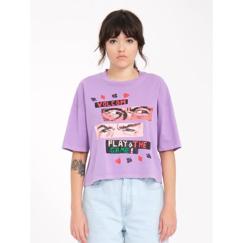 Camiseta Chica Volcom Play The – Paisley Purple