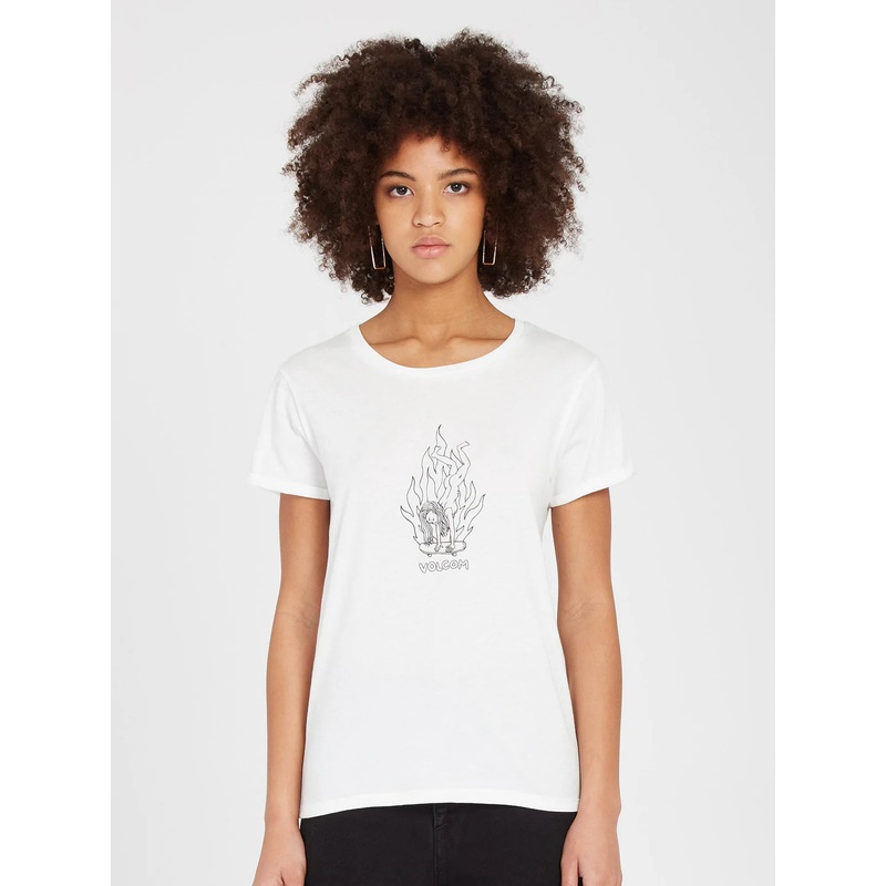Camiseta Chica Volcom Radical Daze – Star White