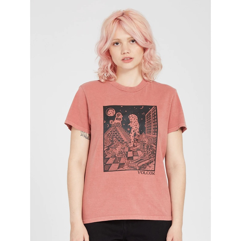 Camiseta Chica Volcom Volchedelic – Rosewood