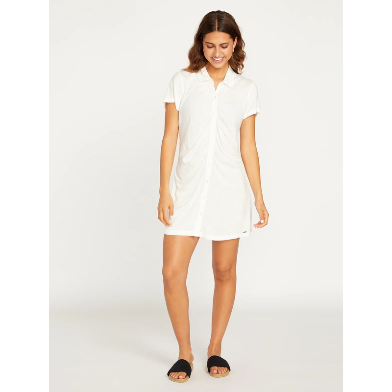 Vestido Volcom CoCo Ho Shirt Dress – Star White