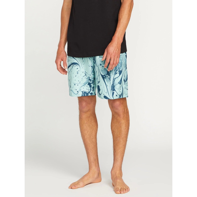 Baador Volcom Center Print Trunk 17 – Bottle Green