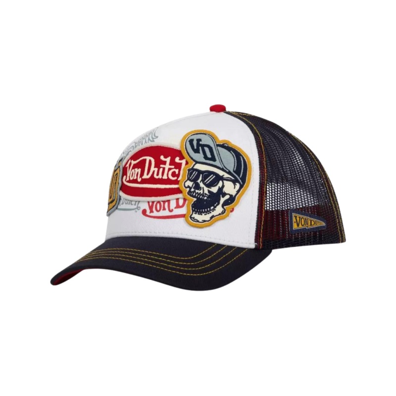 Gorra Von Dutch Trucker Bad CT – White Navy