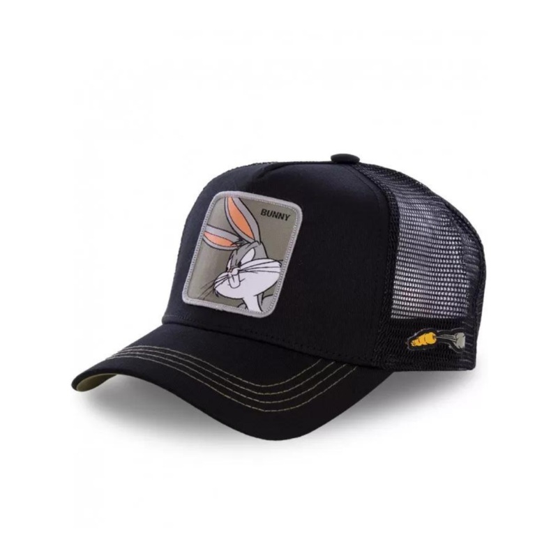 Gorra Trucker Capslab x Looney Tunes Bugs Bunny – Black