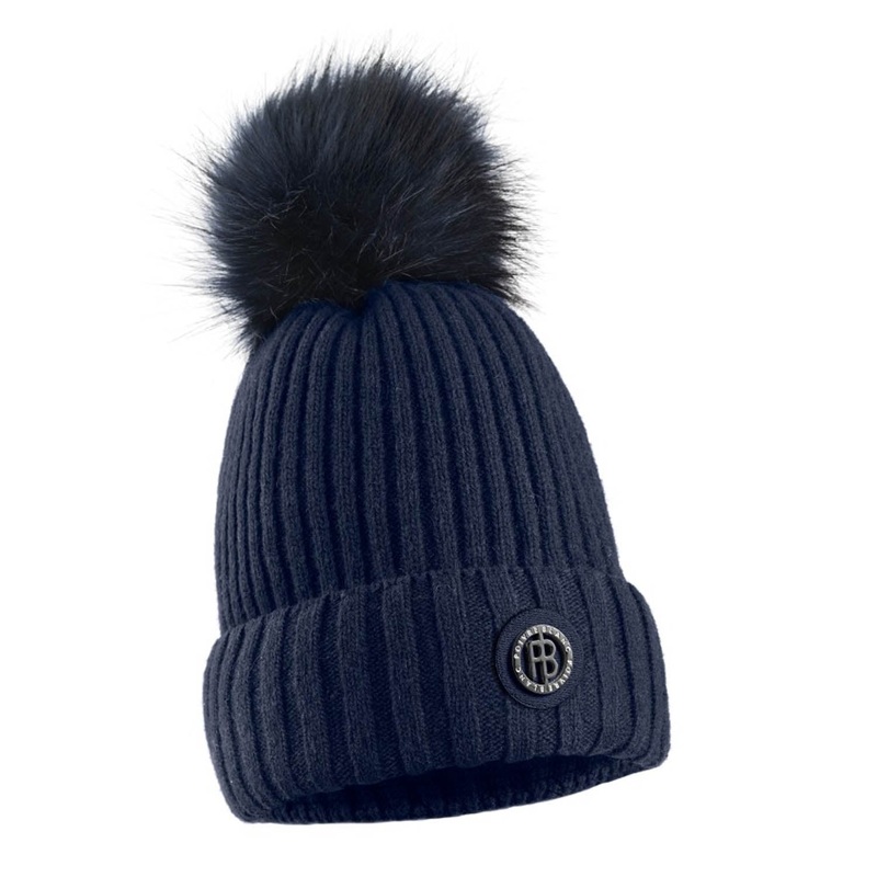 Poivre Blanc Faux Fur Beanie|Gothic Blue|Black