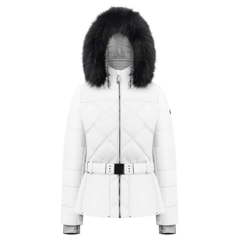 Quilted Faux Fur Ski Jacket|White|Gothic|XS|S|M|L|XL