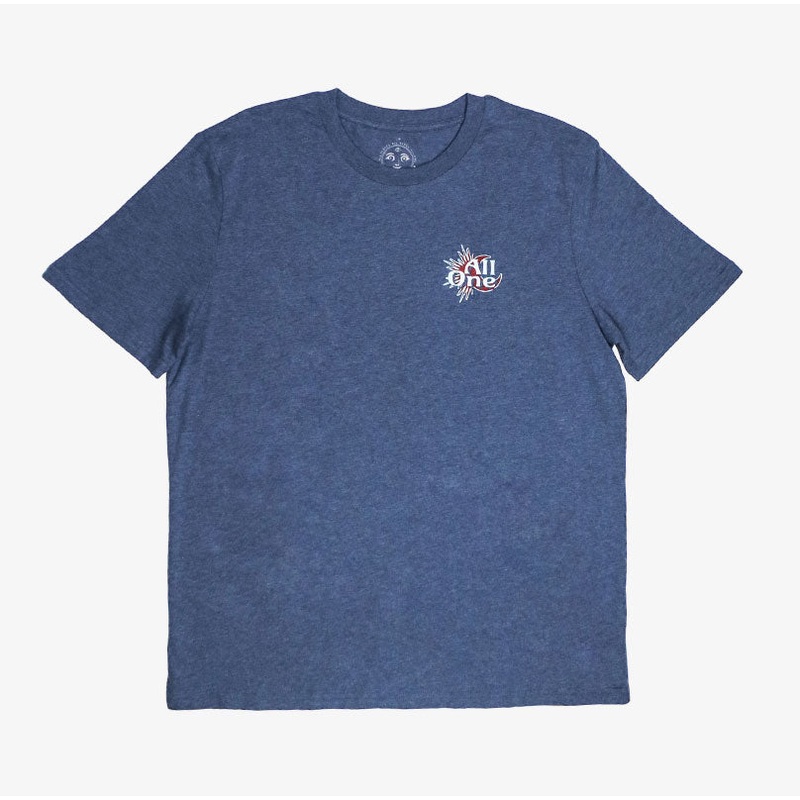 Camiseta All One Listen To Your Past Tshirt  Heather Blue