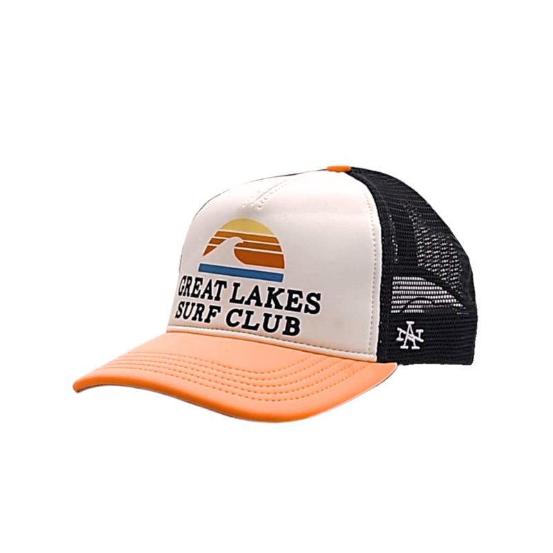 Gorra American Needle Great Lakes Valin Trucker – White/Navy/Light Orange