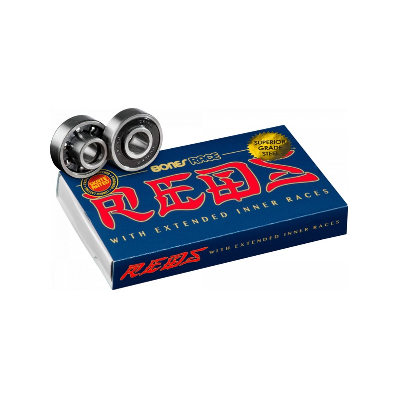 Rodamientos Bones Race Reds Skateboard Bearings 8 Pack