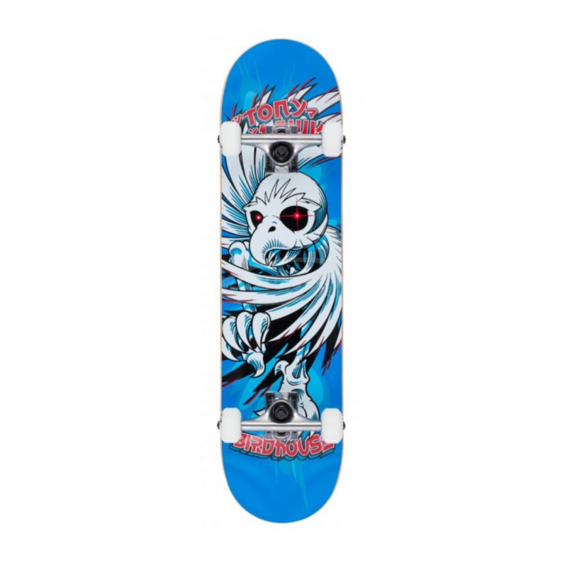 Skate Completo Birdhouse Stage 1 Hawk Spiral Blue 7.75