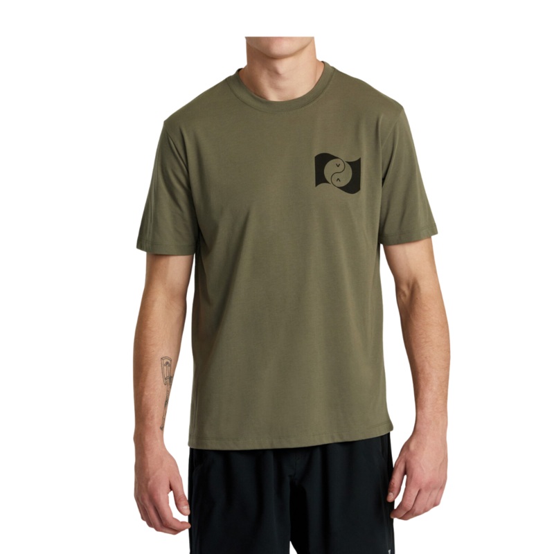 Camiseta RVCA Balance Banner – Olive