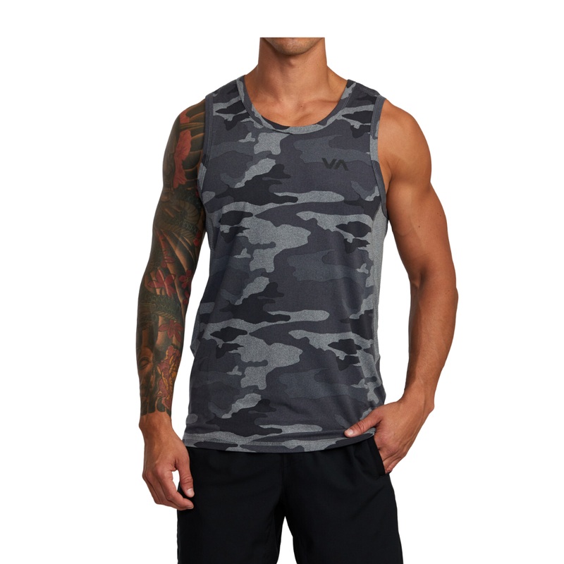Camiseta sin mangas RVCA Sport Vent SL – Camo