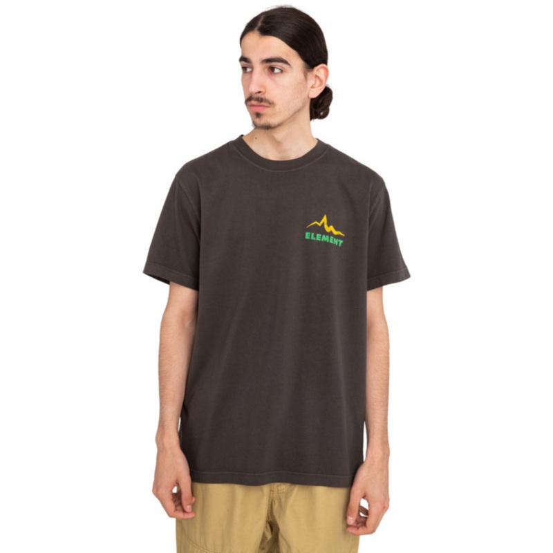 Camiseta de manga corta Element Skateboards Sounds of The Mountains – Off Black