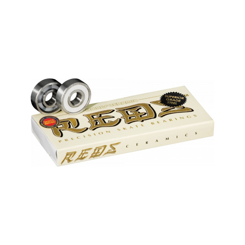 Rodamientos de skate Bones Ceramic Reds (Pack 8 Unidades)