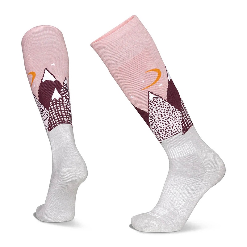 Kids Snowy Mountains Light Cushion Snow Socks