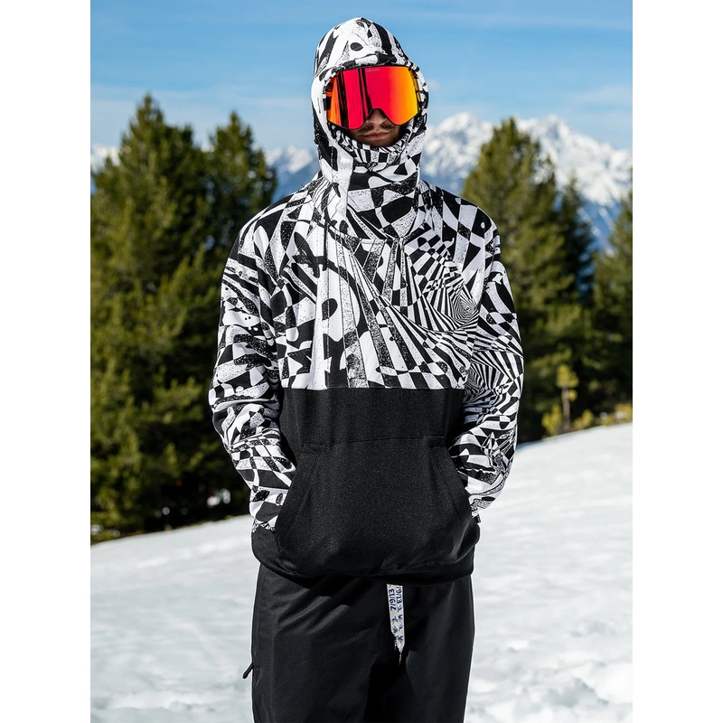 Sudadera Tcnica con capucha Volcom Hydro Riding – Black White
