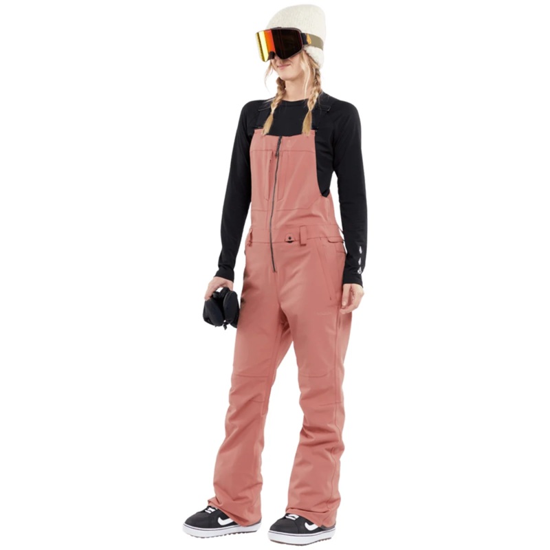 Peto de snowboard Mujer Volcom Swift Bib Overal – Earth Pink