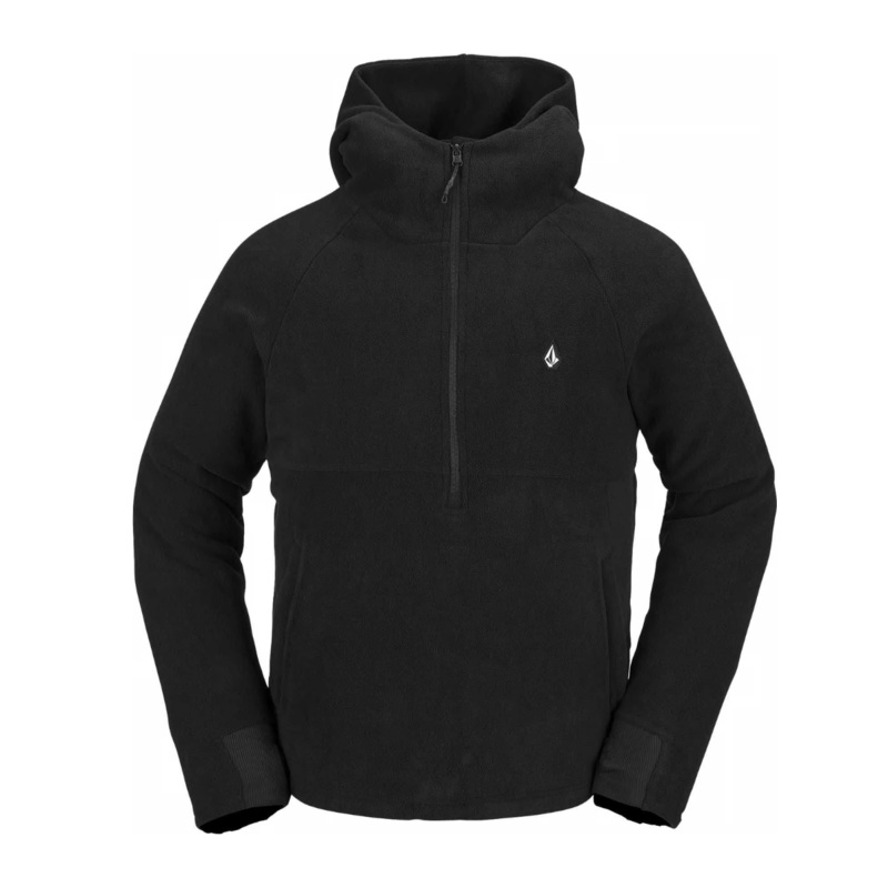 Sudadera Tecnica Volcom Polar Fleece Hooded 1/2 Zip – Black