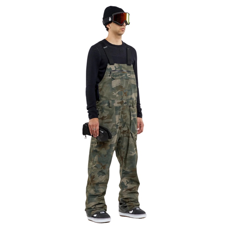 Peto de snowboard Volcom Rain GoreTex Bib Overall – Cloudwash Camo