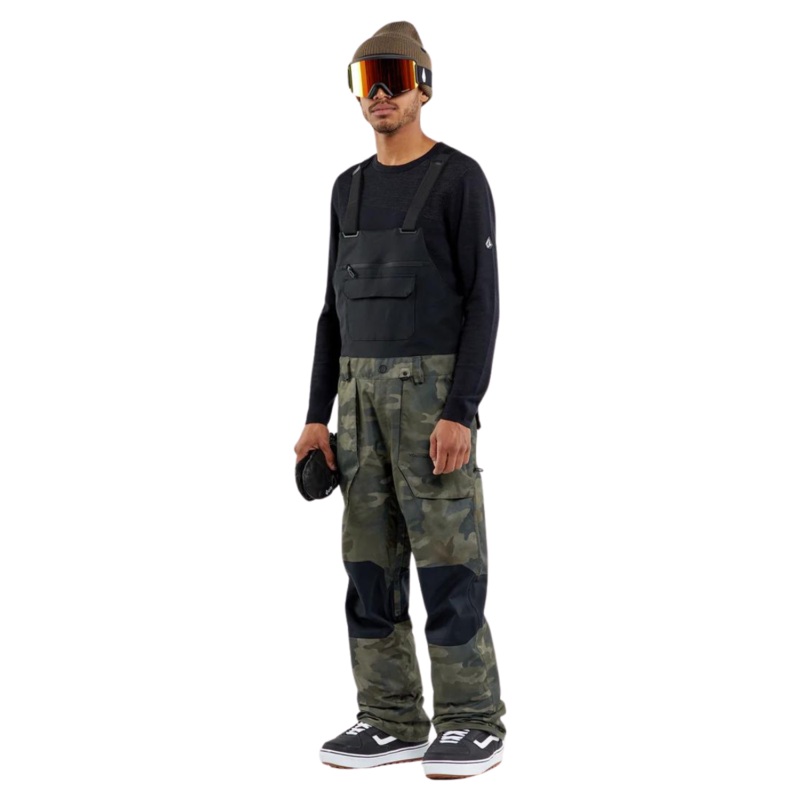 Peto de snowboard Volcom Roan Bib Overall – Cloudwash Camo