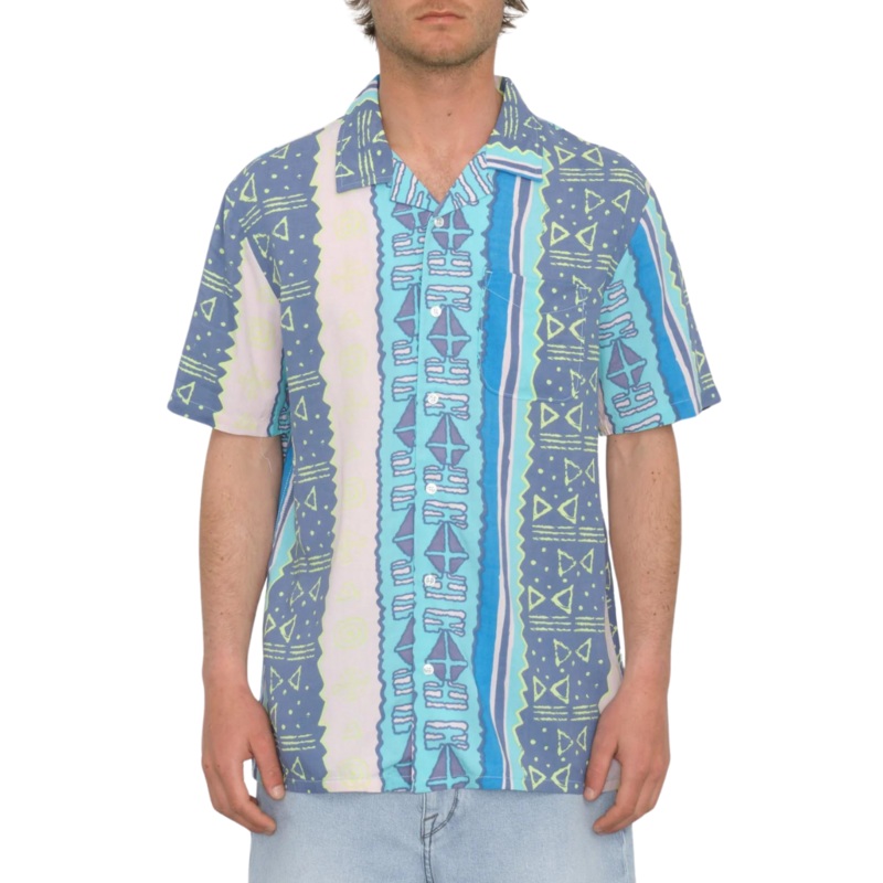 Camisa Manga Corta Volcom Bold Moves – Crete Blue