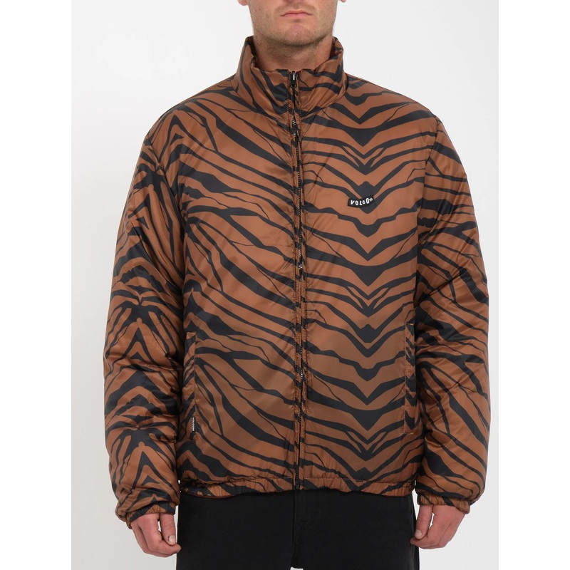 Chaqueta Acolchada Volcom Walltz Corduroy Reversible – Bitter Chocolate