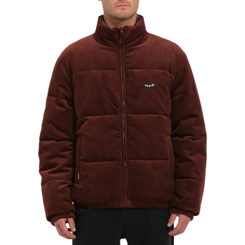Chaqueta Acolchada Volcom Walltz Corduroy Reversible – Bitter Chocolate