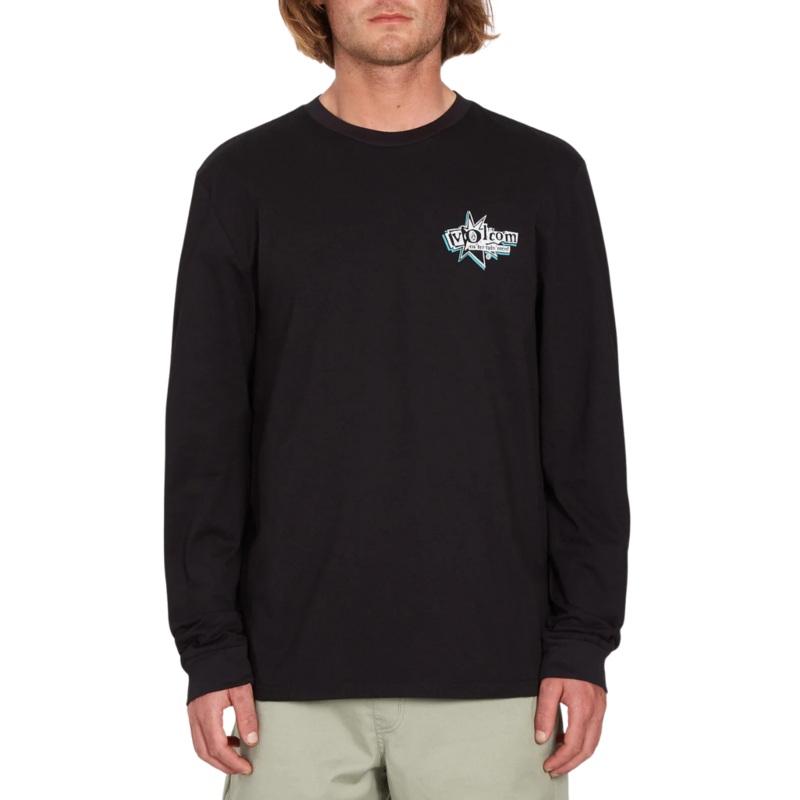 Camiseta de manga larga Volcom Entertainment LP – Black