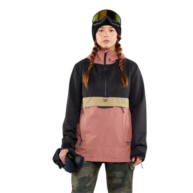 Chaqueta de snowboard Mujer Volcom Ashfield Pullover – Earth Pink