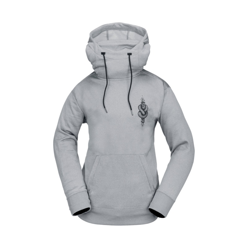 Sudadera Tcnica con capucha Mujer Volcom Riding Hydro – Heather Grey