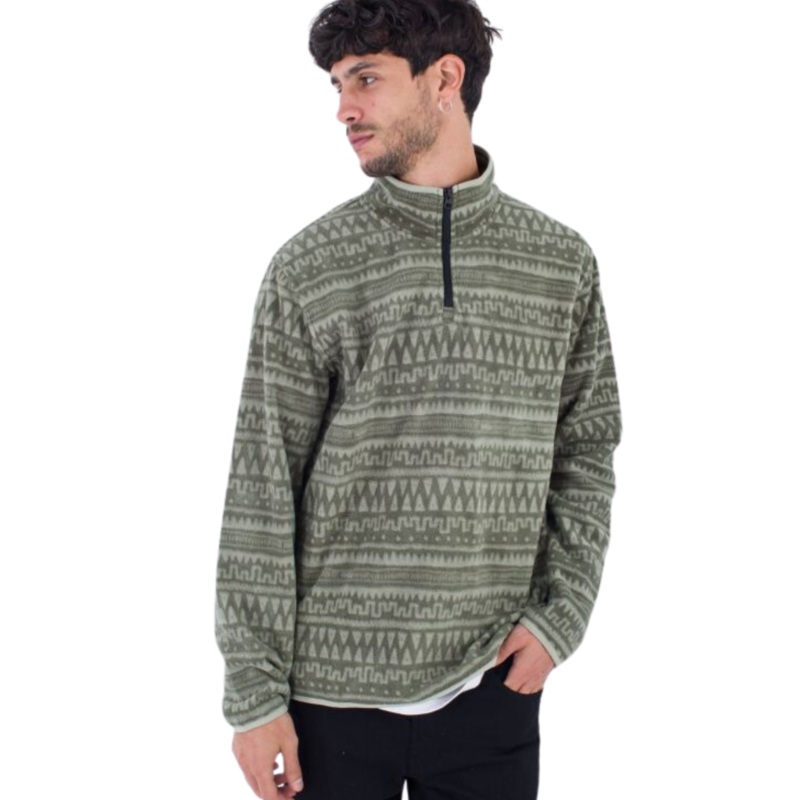 Forro Polar con cremallera 1/4 – Hurley Mesa windchill – Malverde
