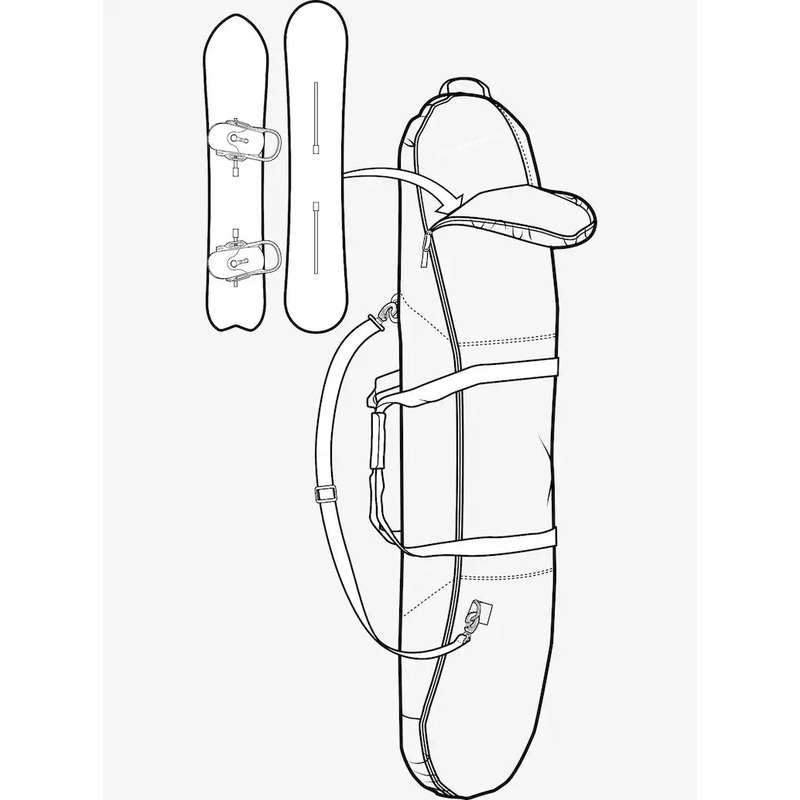 Funda Tabla Snowboard Burton Space Sack Explode