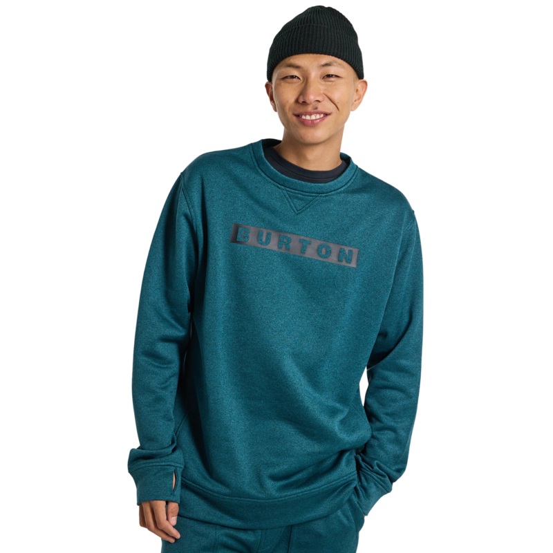 Sudadera Tcnica Burton Oak Crew – Deep Emerald Heather
