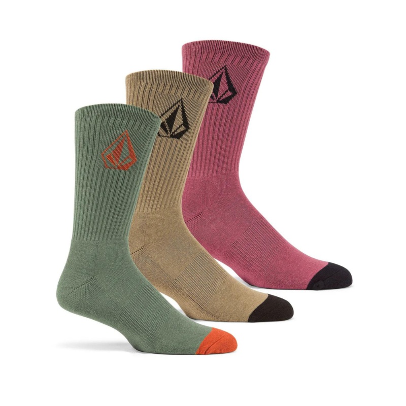 Calcetines Volcom Full Stone Pack 3 – Agave(42-46)