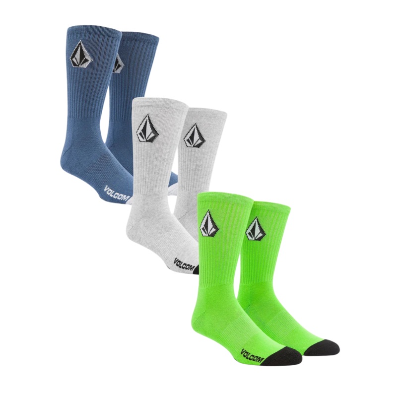 Calcetines Volcom Full Stone (Pack 3) – Stone Blue(42-46)