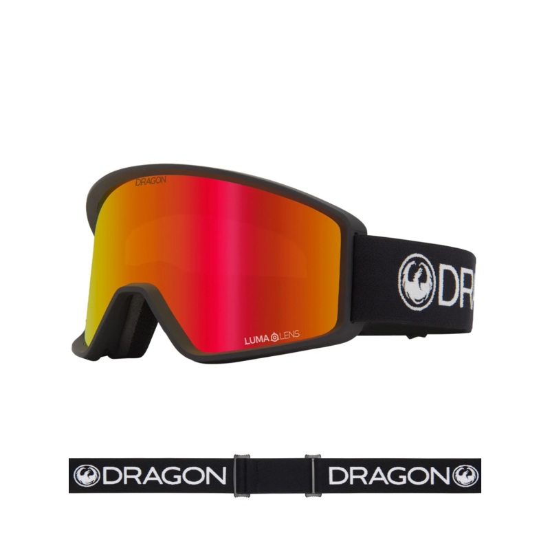 Gafas de ventisca Dragon DXT OTG – Black Lumalens Red Ionized Lens