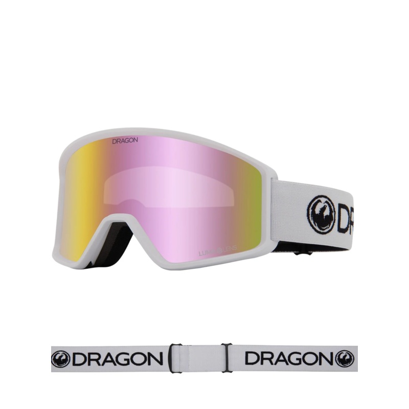 Gafas de ventisca Dragon DXT OTG – White Lumalens Pink Ionized Lens