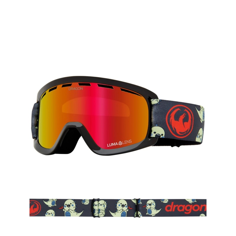 Gafas de ventisca Dragon LIL D – Lil Kaiju Lumalens Red Ionized Lens