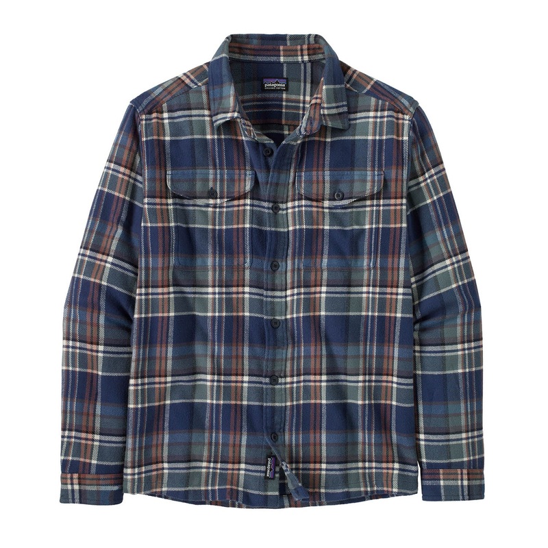 Mens Fjord Flannel Shirt|S|M|L|XL|Adventurer/New Navy|Sunrise Ridge/Forge
