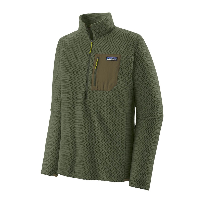 Mens R1 Air Zip Neck Fleece|S|M|L|XL|Torrey Pine Green|New Navy|Black|Burnished Red