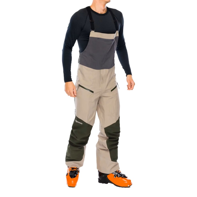 Mens Snowdrifter Bib Pants|S|M|L|XL|Seabird Grey|Smolder Blue