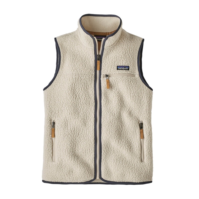 Womens Retro Pile Vest Gillet|S|M|L|XL|Pelican