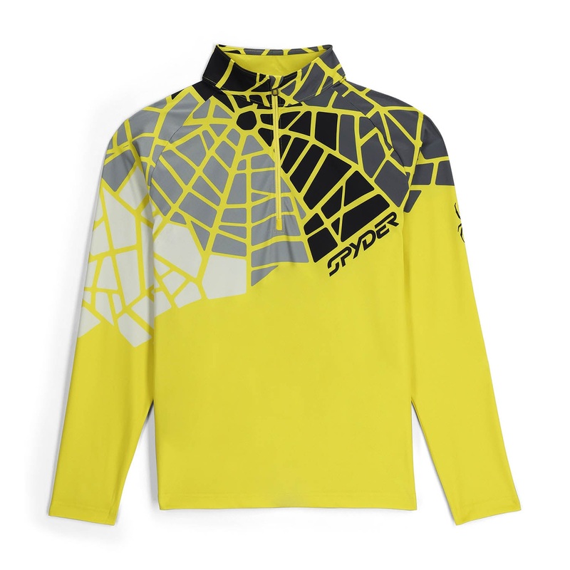 Legacy Half Zip Top|S|M|L|XL|Black|Acid Yellow