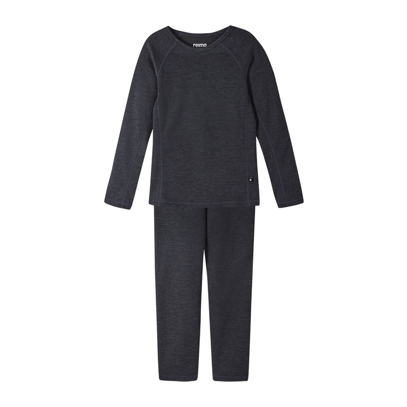 Lani Thermal Set|100cm|110cm|120cm|130cm|140cm|150cm|160cm|Black Melange