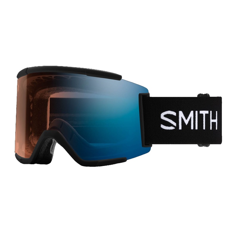 Squad XL Goggles|One Size|Black & ChromaPop Pro Blue Mirror|Black & ChromaPop Sun Red Mirror