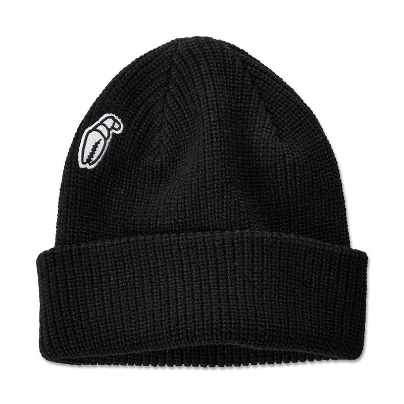 High Mark Beanie|One Size|Black|Orange|Heather Grey