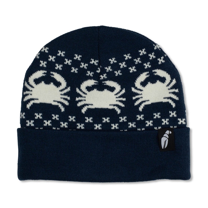 Nordicrab Beanie|One Size|Off White|Navy|Pastel Purple