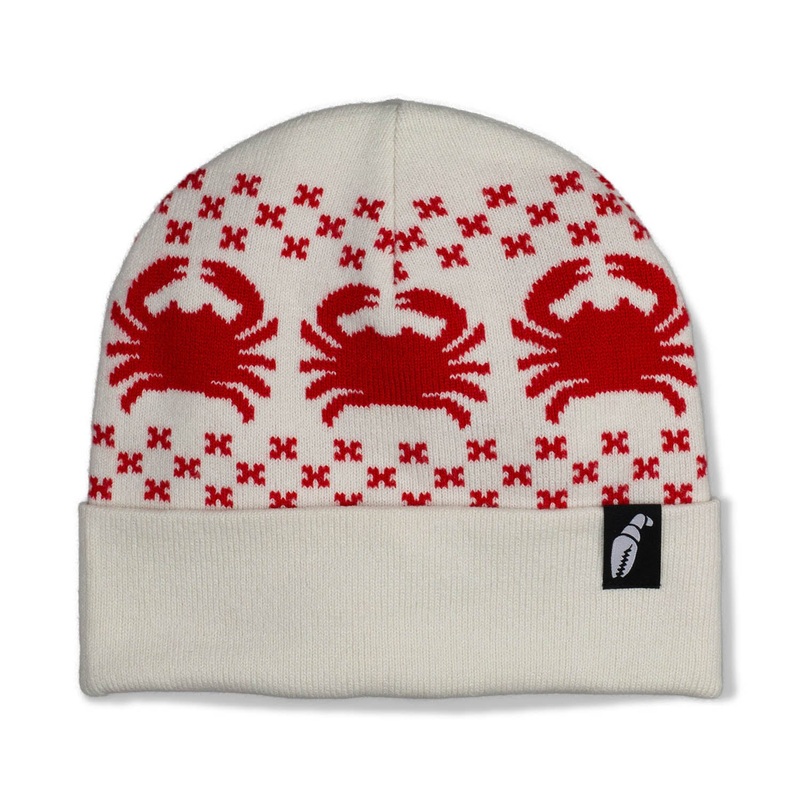 Nordicrab Beanie|One Size|Off White|Navy|Pastel Purple