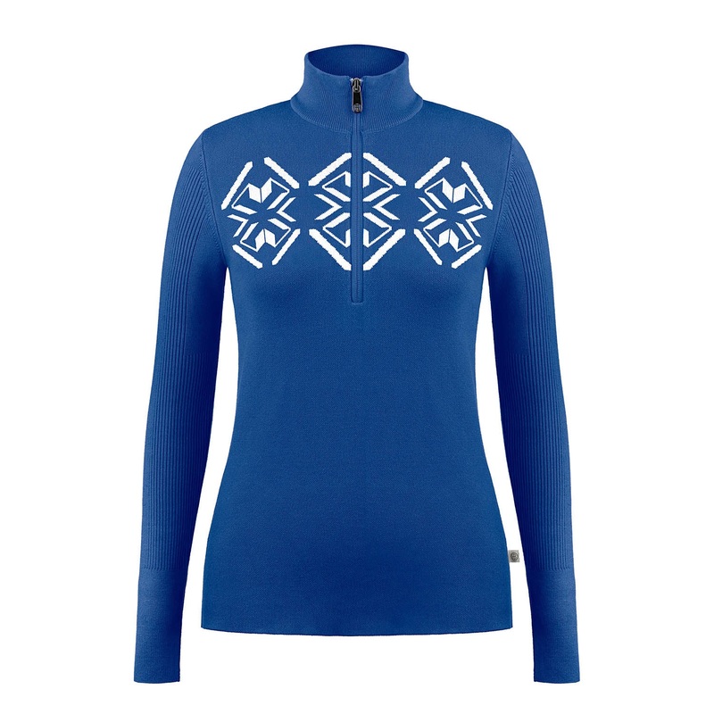 Knit 1/4 Zip Sweater|XS|S|M|L|Acid Blue|Black