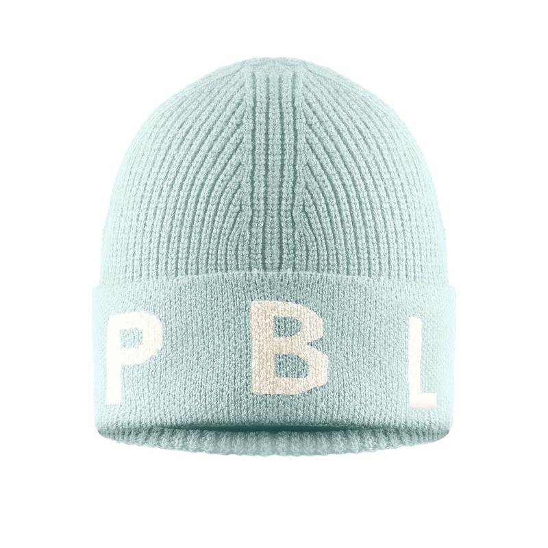Knit Beanie|One Size|White|Aloe Blue