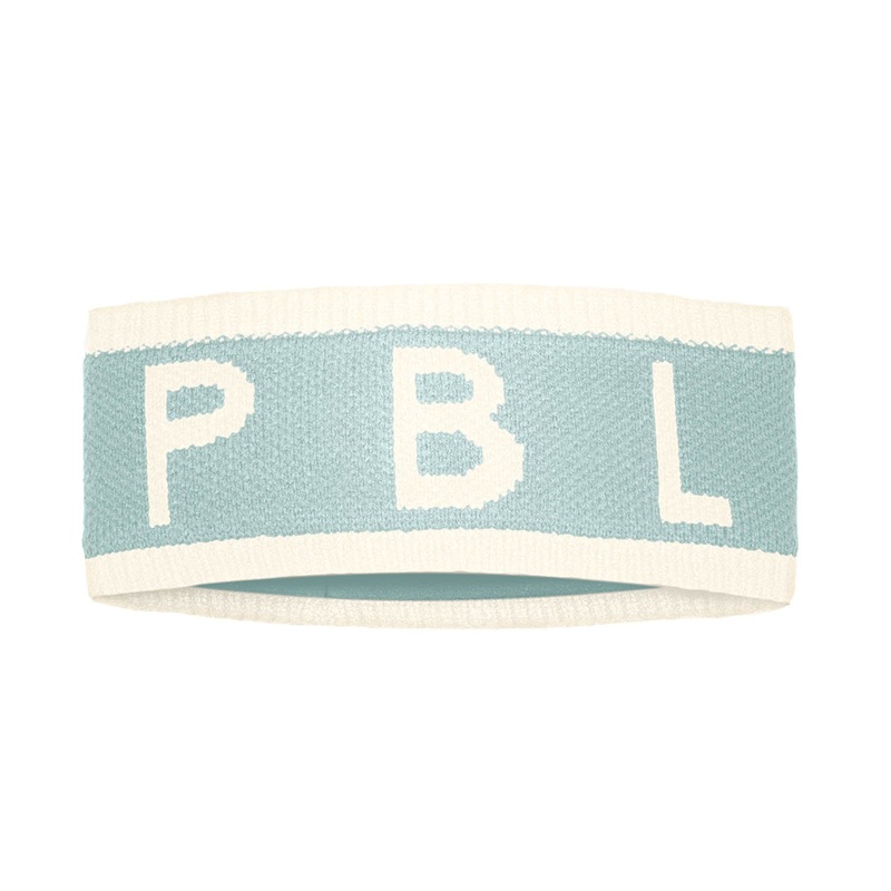 Knit Headband|One Size|White|Aloe Blue